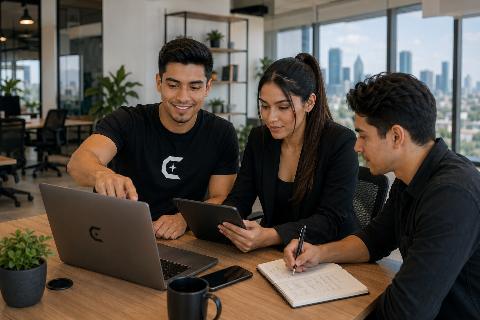 Equipo diseñando estrategias de automatización e Inteligencia Artificial para empresas